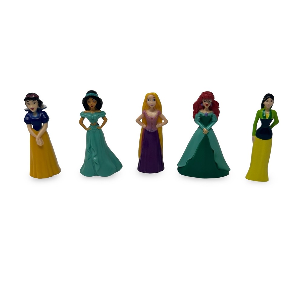 Disney Princess Figurines Set Small Lot‎ of 5 Cake Topper Toys 3"